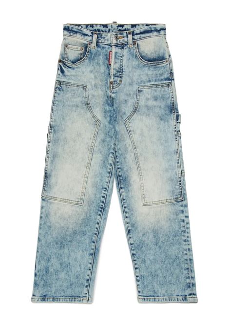 Jeans Denim A Gamba Larga DSQUARED2 KIDS | DQ2636-D0AC2DQ01